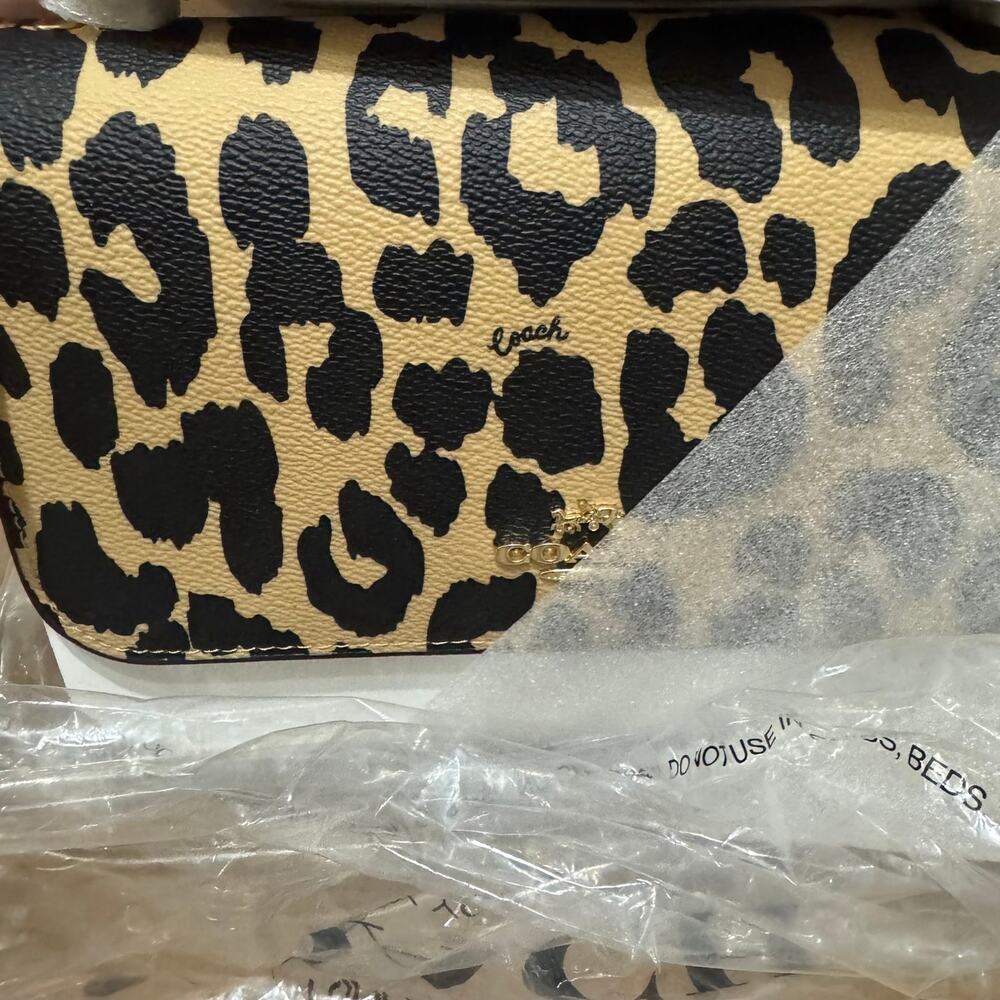 ❤️ Coach Klare Crossbody Bag With Leopard Print - Picture 10 of 10
